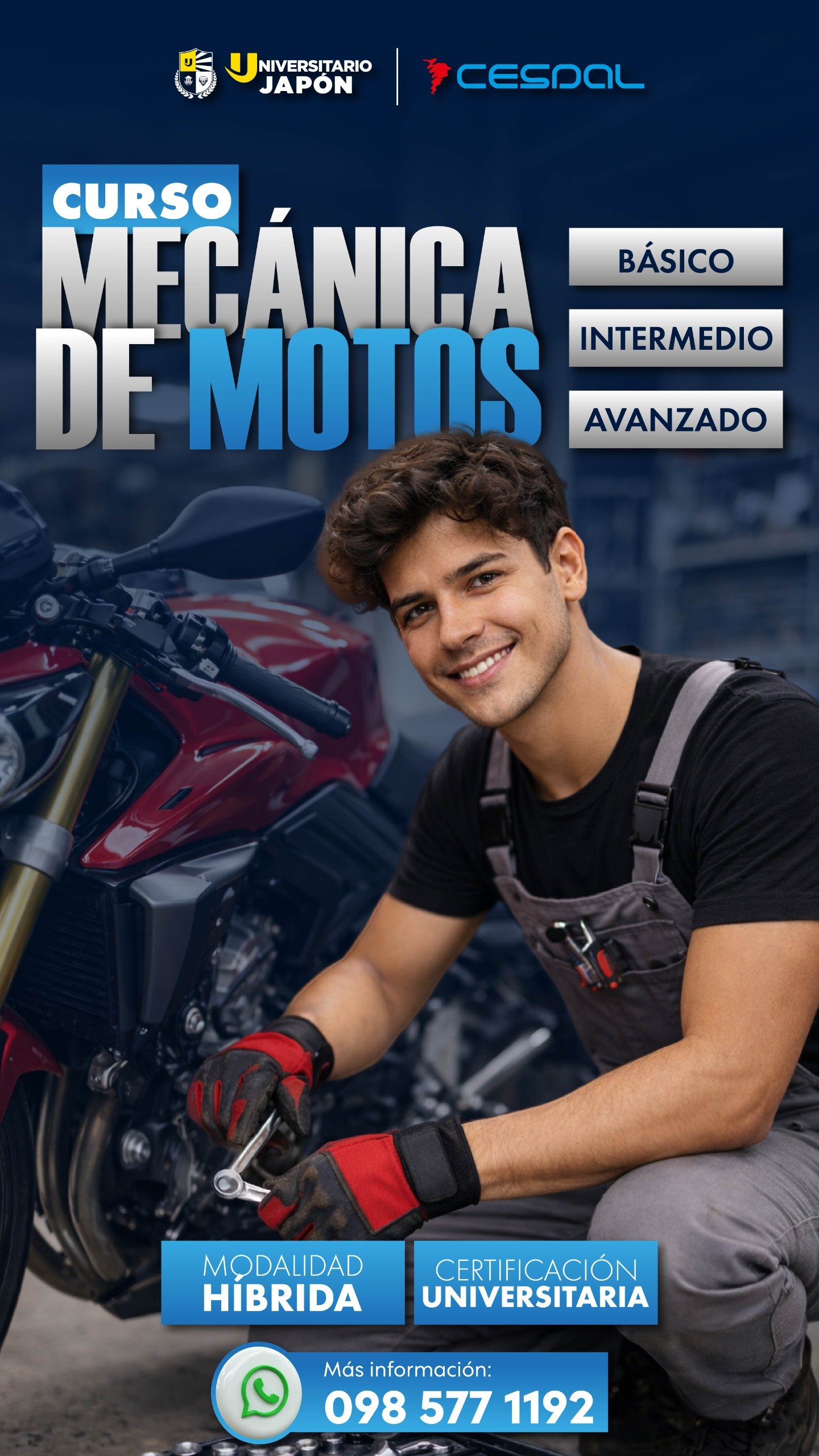 Curso de Mecánica de Motos en CESDAL