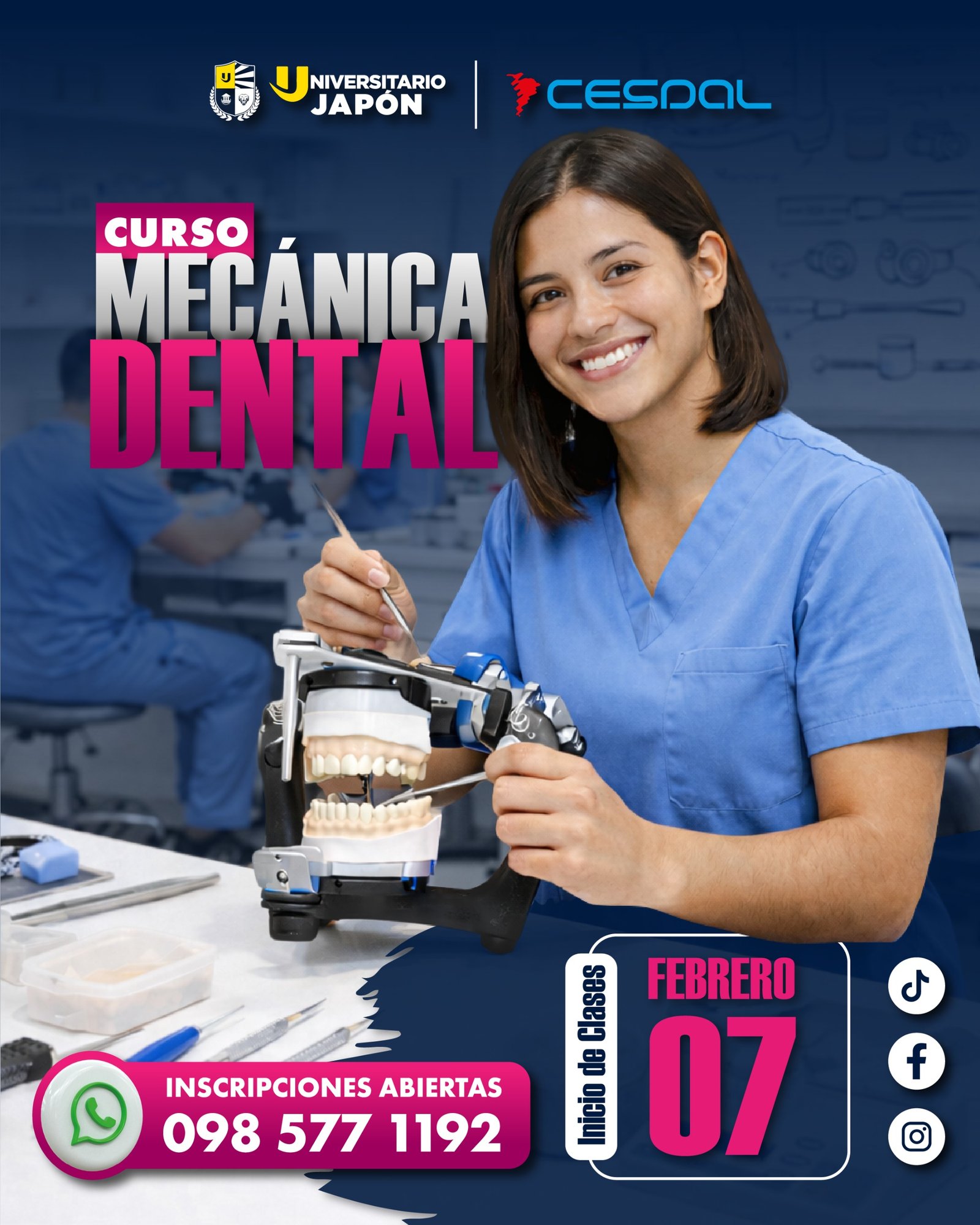 Curso de Mecánica Dental CESDAL - Nuevas fechas de inscripción